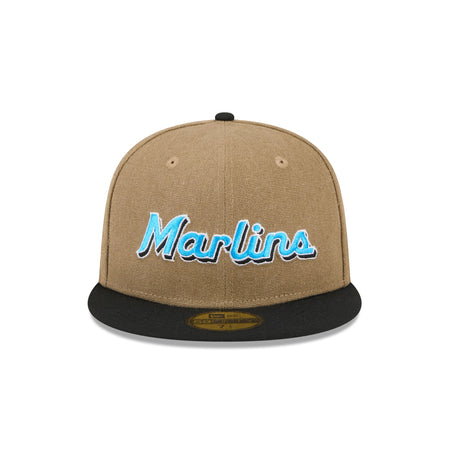 Miami Marlins Canvas Crown 59FIFTY Fitted