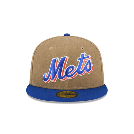 New York Mets Canvas Crown 59FIFTY Fitted