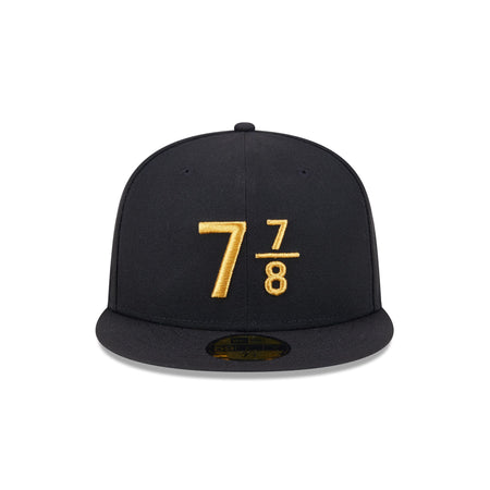 New Era Cap Signature Size 7 7/8 Black 59FIFTY Fitted