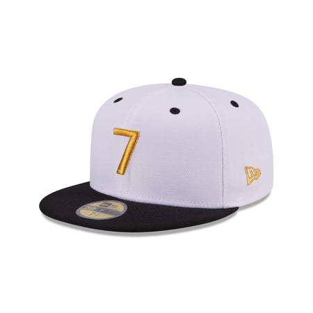 New Era Cap Signature Size 7 White 59FIFTY Fitted