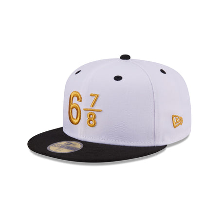 New Era Cap Signature Size 6 7/8 White 59FIFTY Fitted