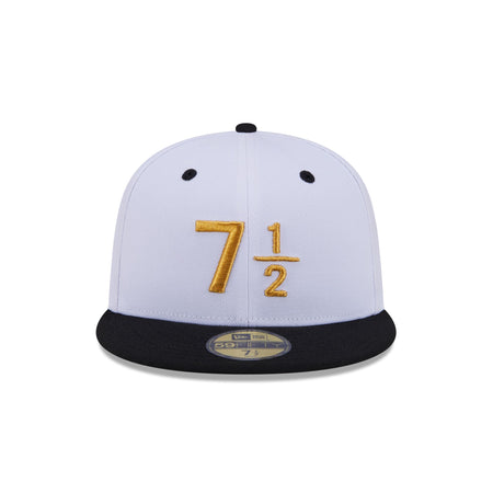 New Era Cap Signature Size 7 1/2 White 59FIFTY Fitted