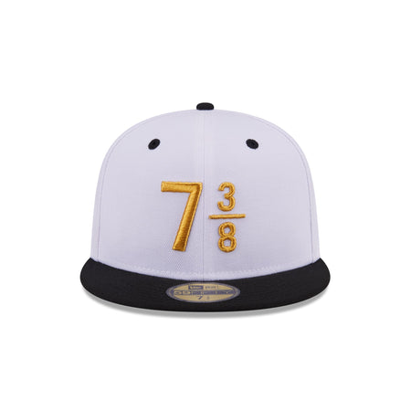 New Era Cap Signature Size 7 3/8 White 59FIFTY Fitted