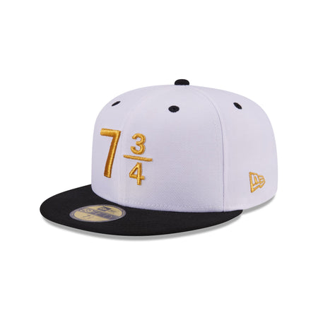 New Era Cap Signature Size 7 3/4 White 59FIFTY Fitted