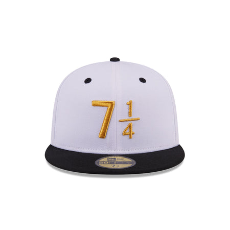 New Era Cap Signature Size 7 1/4 White 59FIFTY Fitted