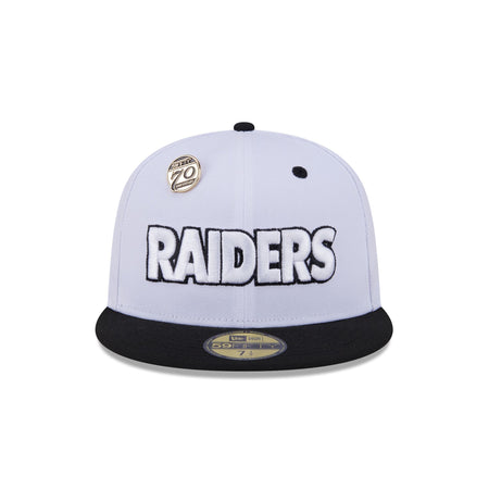Las Vegas Raiders 70th Anniversary 59FIFTY Fitted