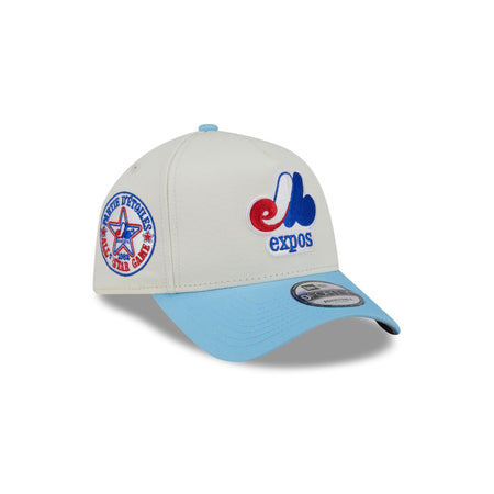 Montreal Expos Chrome White 9FORTY A-Frame Snapback Hat