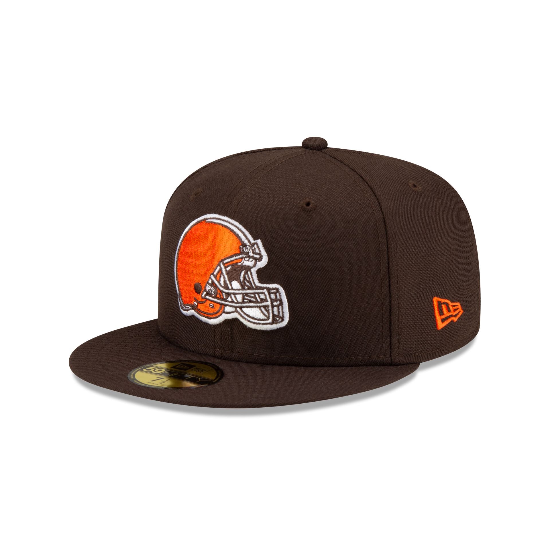 New Era Men's Brown Cleveland Browns Basic 59FIFTY Fitted Hat Brown