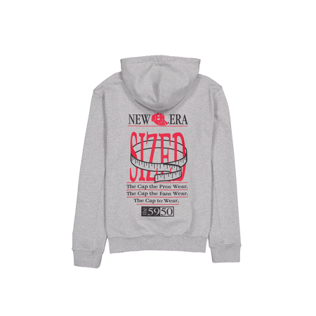 Sized Graphic Heather Gray Hoodie