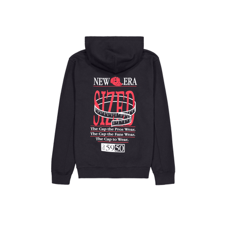 Sized Graphic Black Hoodie