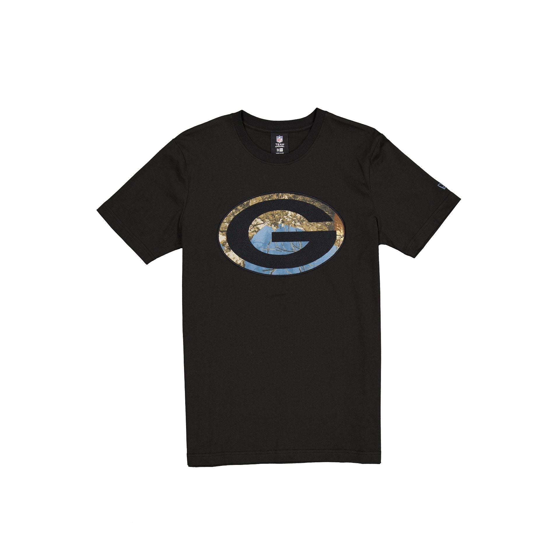 Green Bay Packers Black Realtree T-Shirt - Size: 3 XL, by New Era Green Bay Packers Black Realtree T-Shirt - Size: 3 XL, by New Era