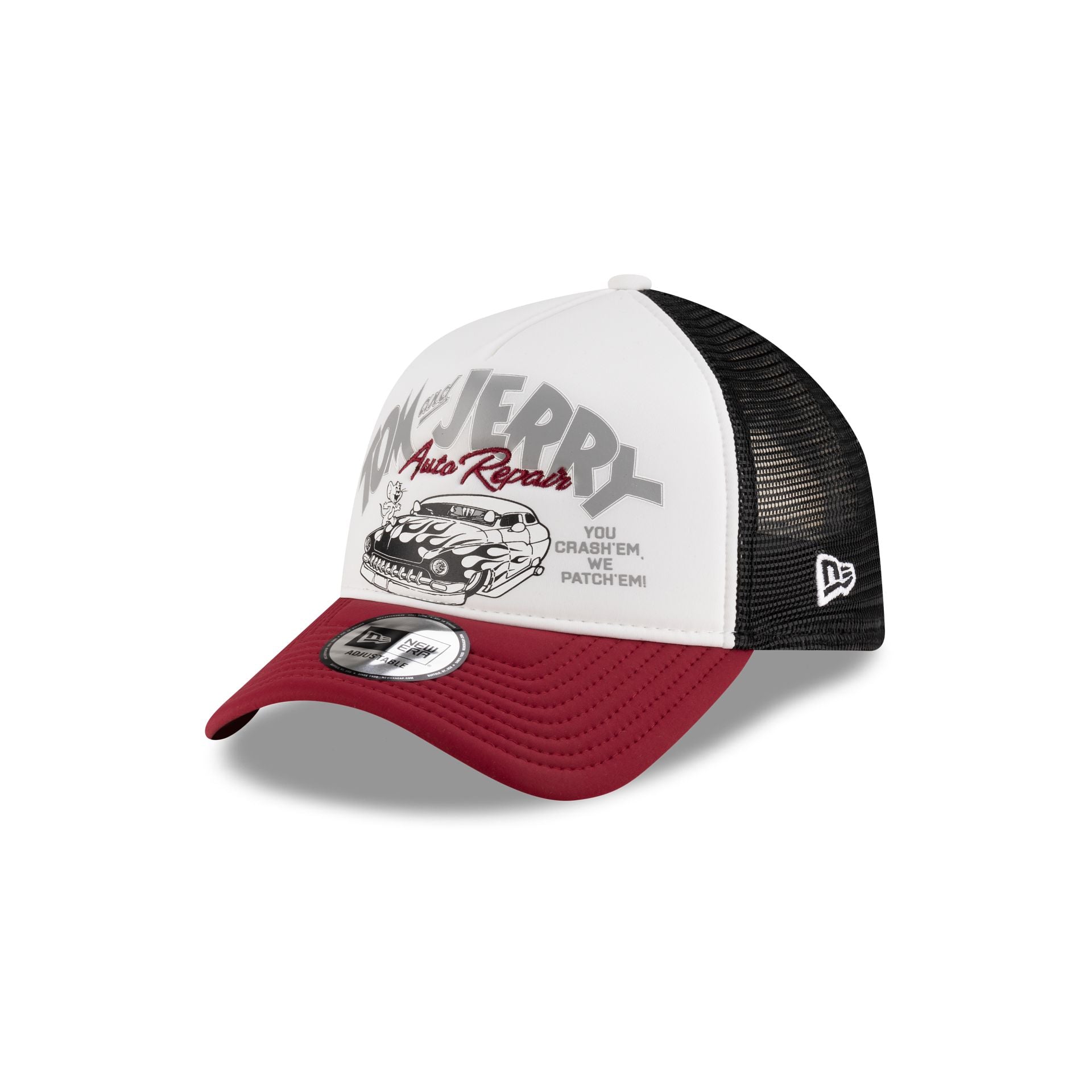 Caps - New Era Chicago Bulls A-Frame Trucker Cap (black Caps - New Era Chicago Bulls A-Frame Trucker Cap (black