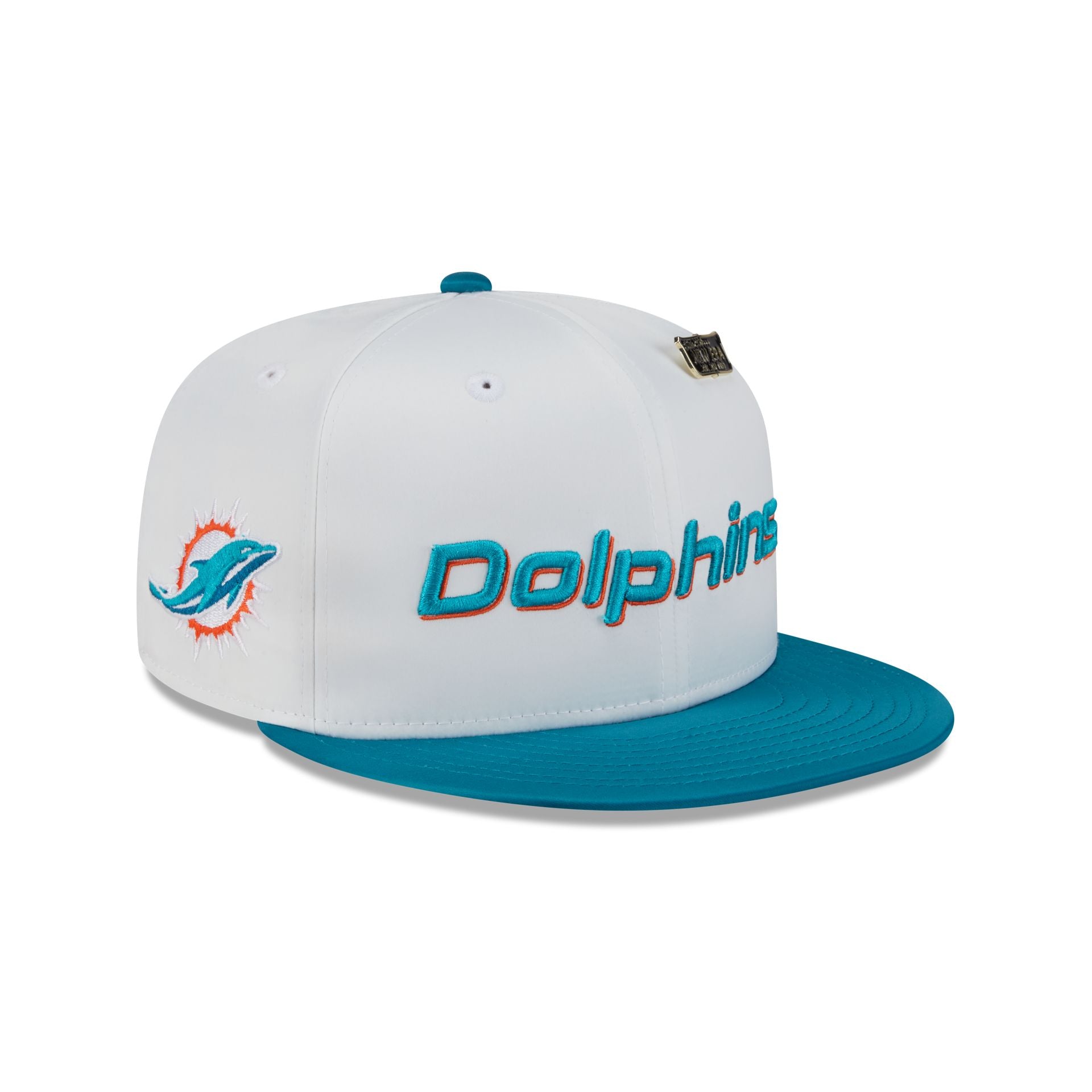 Miami Dolphins Spring Satin 59FIFTY Fitted Hat - Main Image