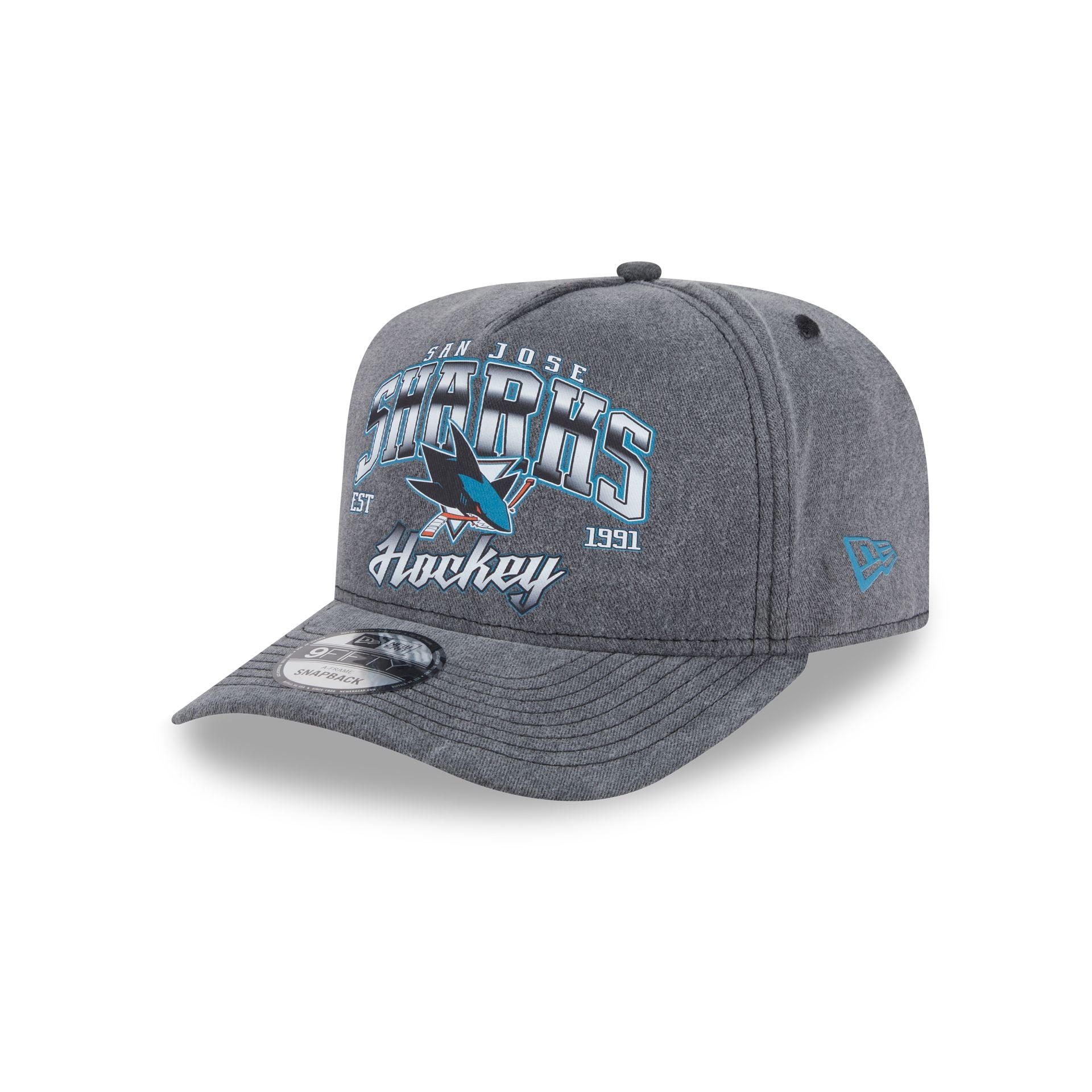 San Jose Sharks Washed 9FIFTY A-Frame Snapback Hat – New Era Cap