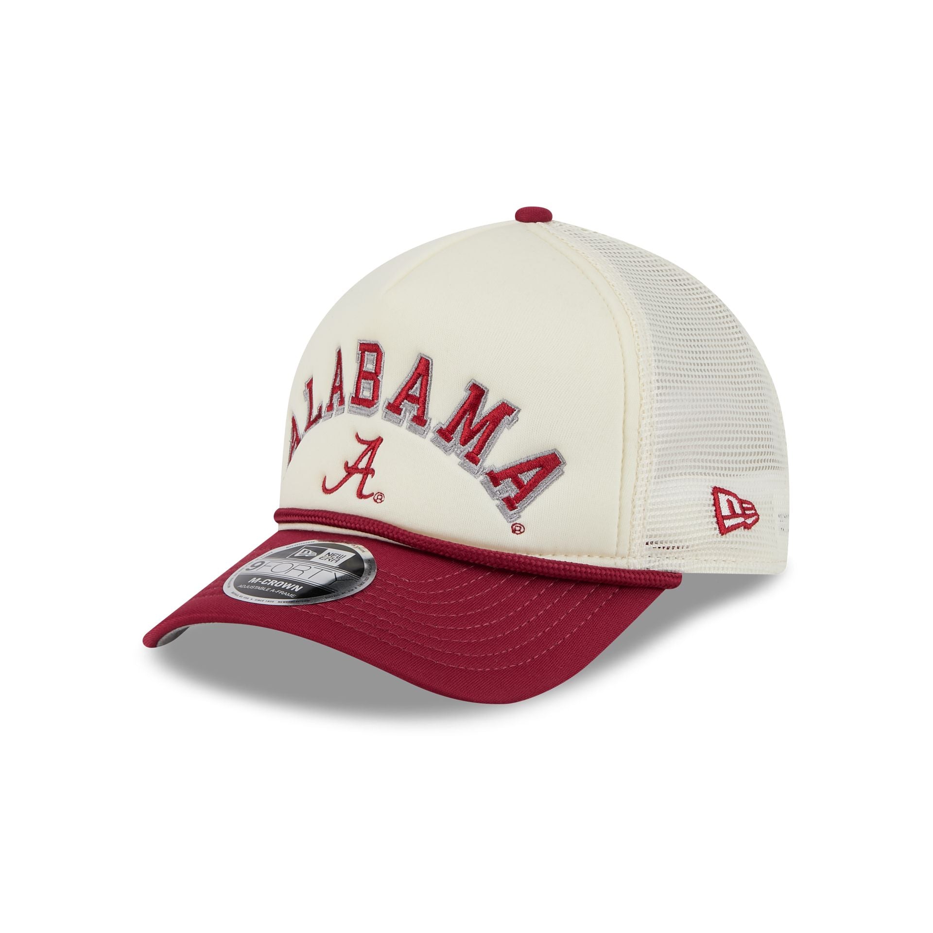 Alabama Crimson Tide Chrome Arch 9FORTY M-Crown A-Frame Trucker