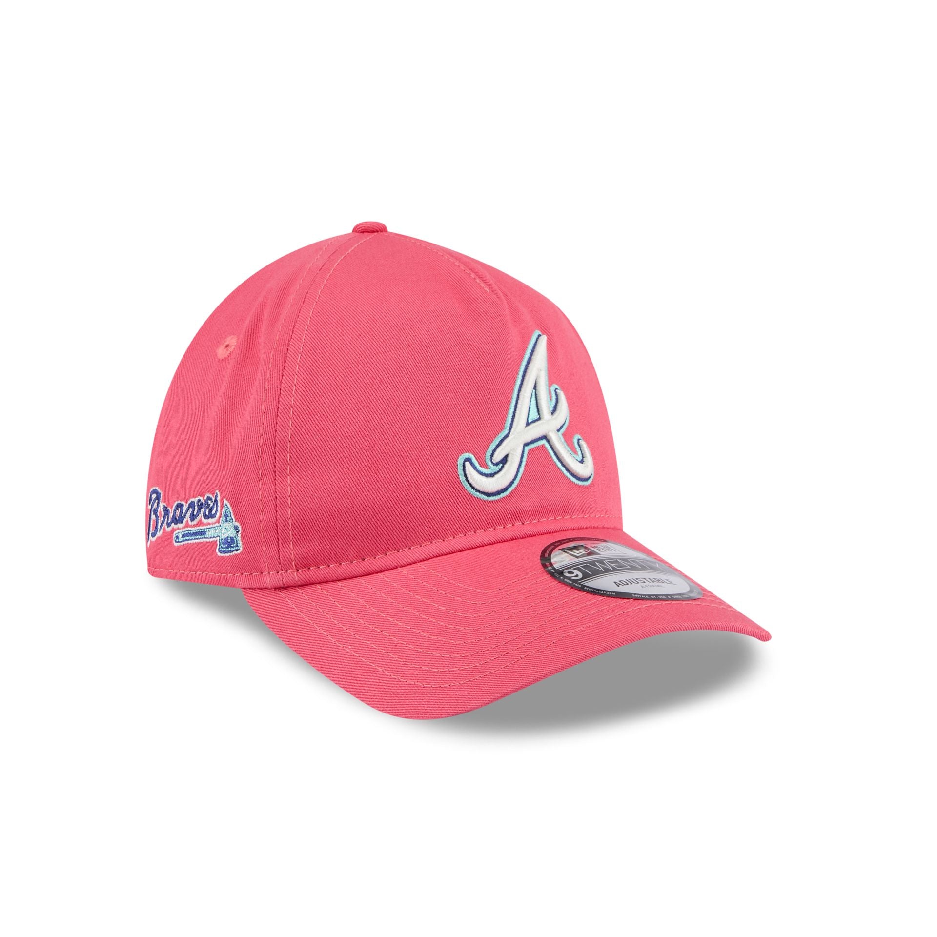 Atlanta Braves Coral 9TWENTY A-Frame Adjustable Hat – New Era Cap