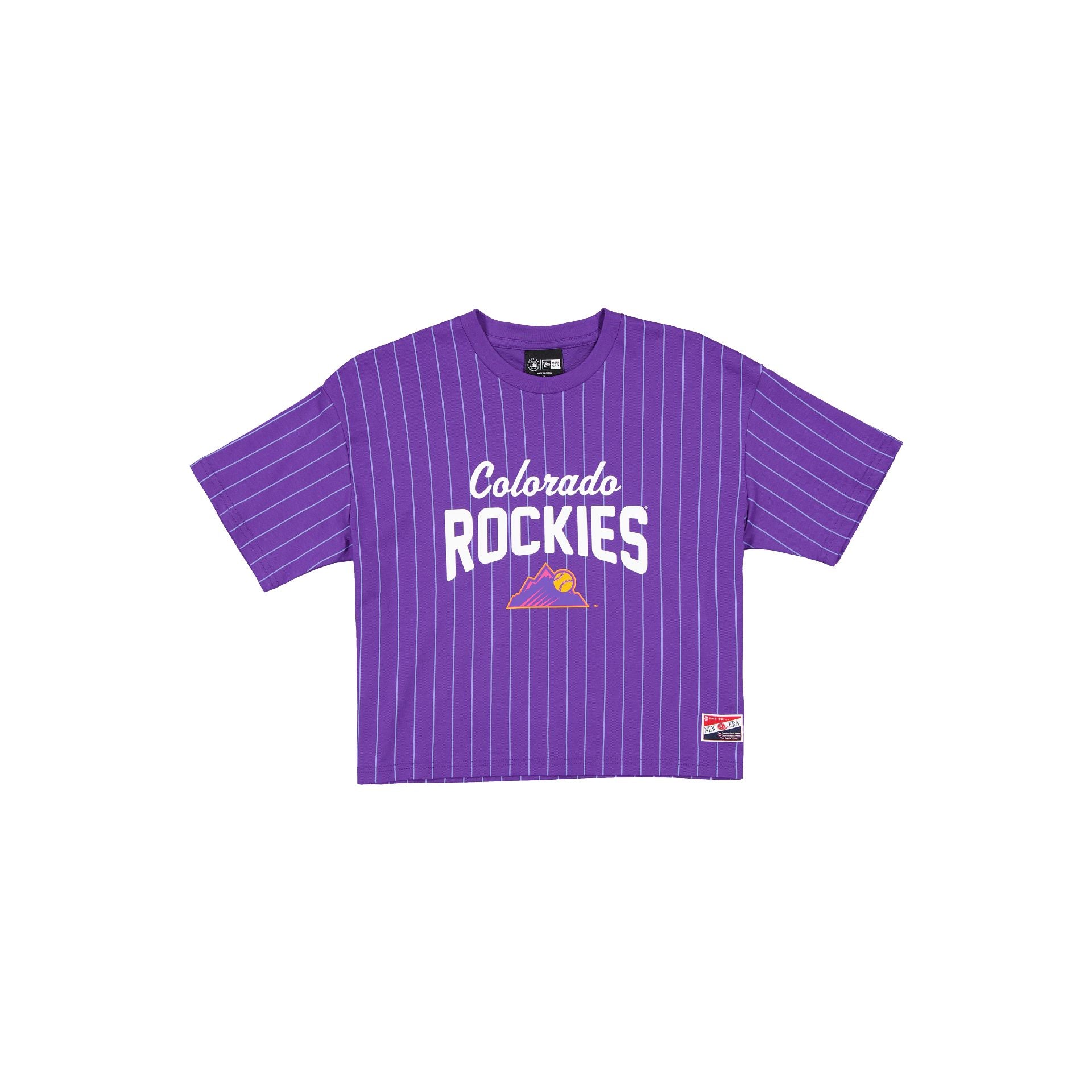 Colorado Rockies City Connect Women's Pinstripe T-Shirt