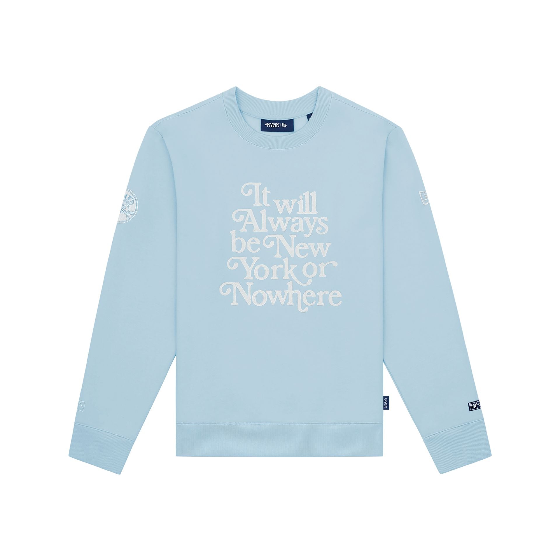 New York or Nothing Crewneck Peri/Yellow main image 0