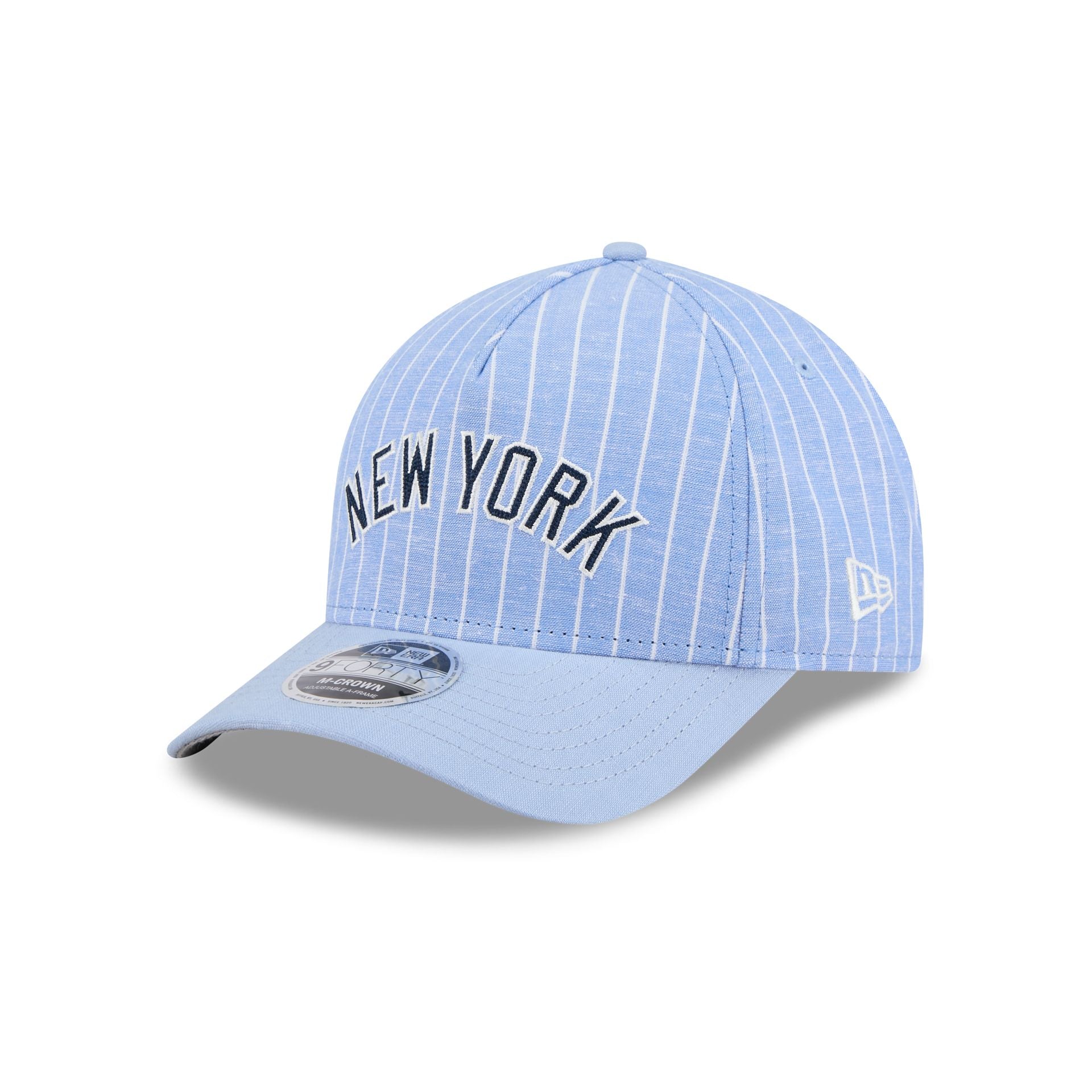 New York Yankees Pinstripe Linen 9FORTY M-Crown A-Frame Snapback