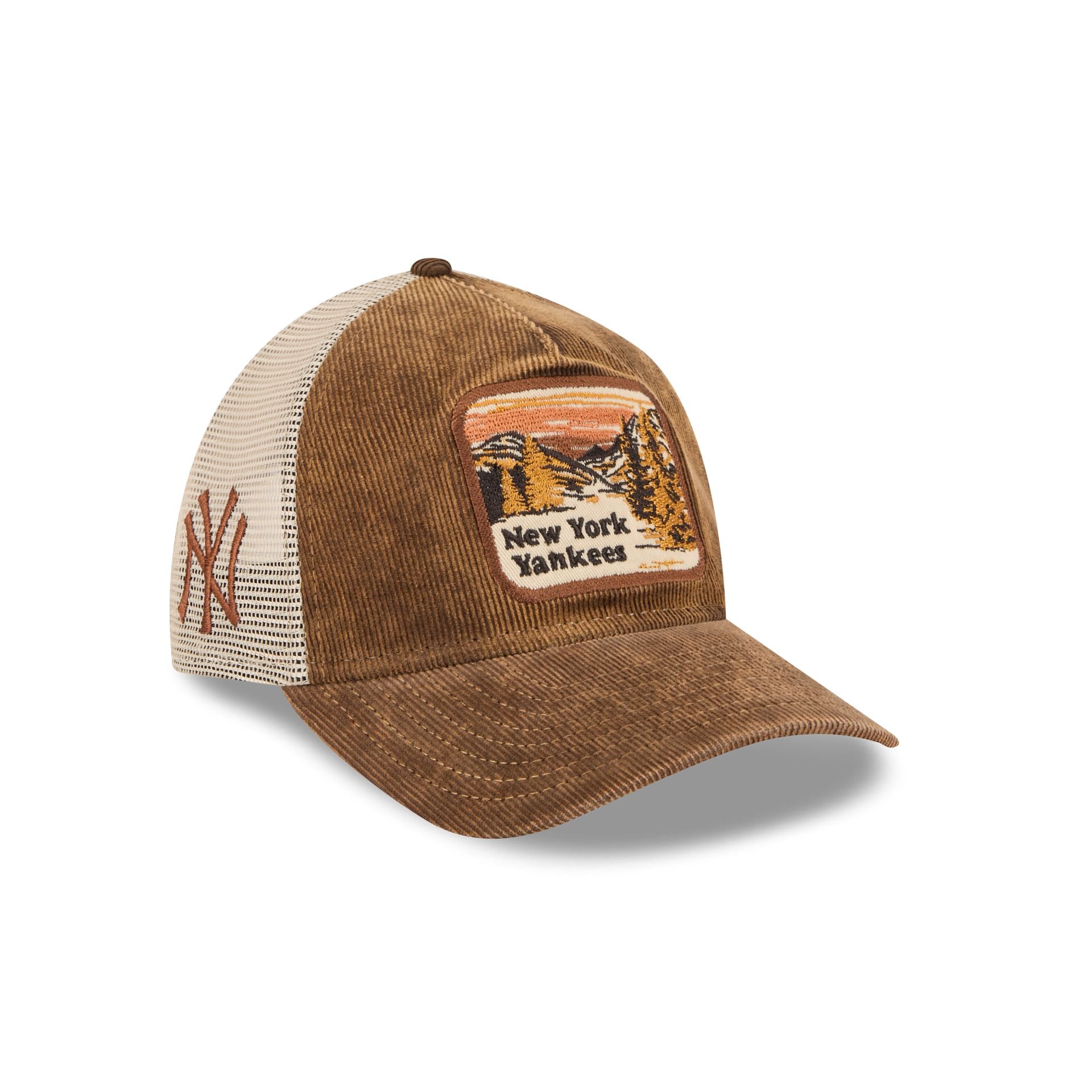 New York Yankees Vintage Landscape Brown 9TWENTY A-Frame Trucker