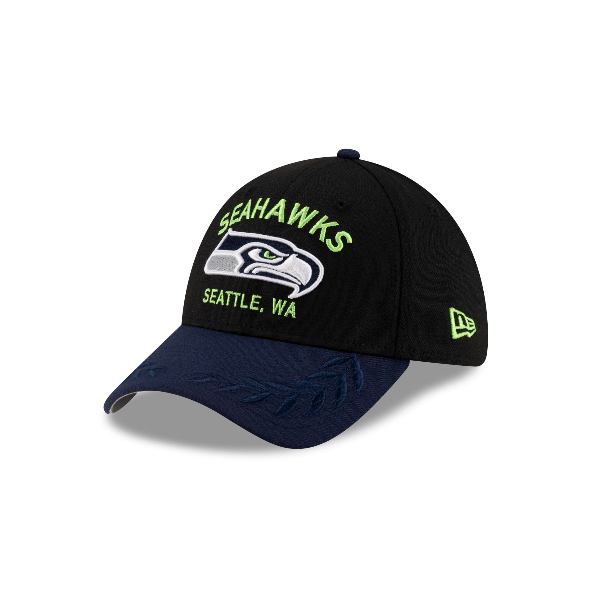 Seattle Seahawks 2025 Draft 39THIRTY Stretch Fit Hat – New Era Cap