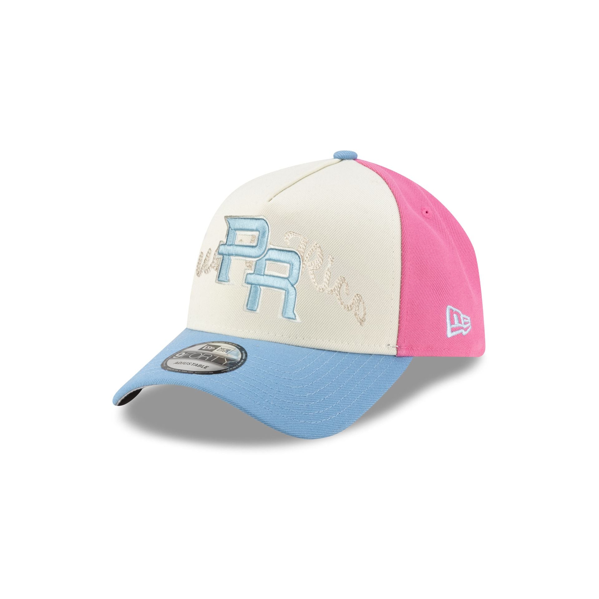 Trendy Apparel Shop Puerto Rico PR Embroidered Soft Crown Cotton Cap - Light Pink, One Size Fits Most