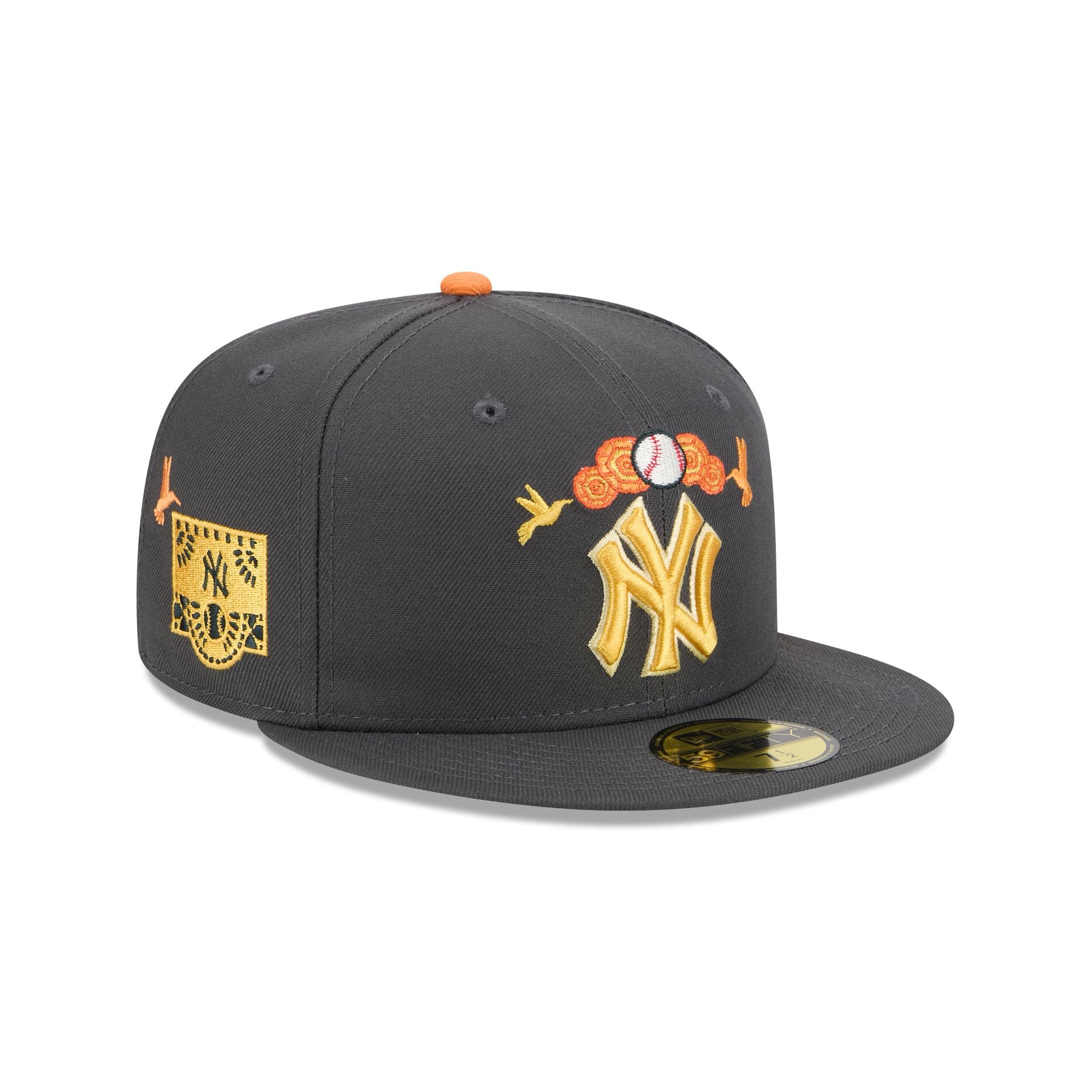 New York Yankees Day of the Dead Graphite 59FIFTY Fitted Hat – New