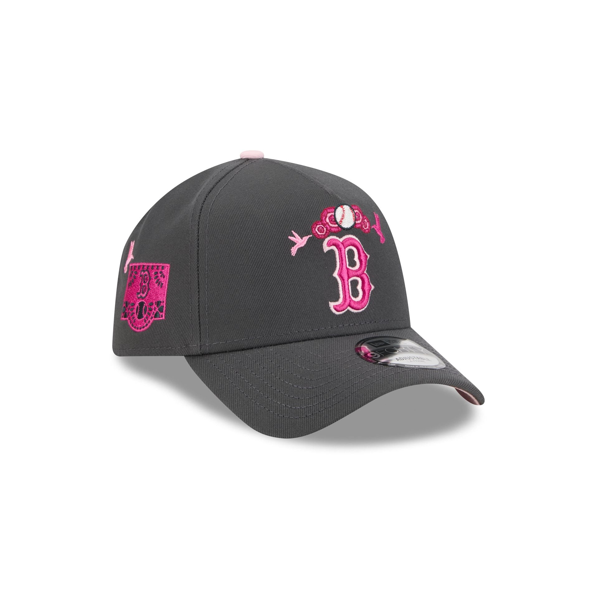 Boston Red Sox Day of the Dead Graphite 9FORTY A-Frame Snapback