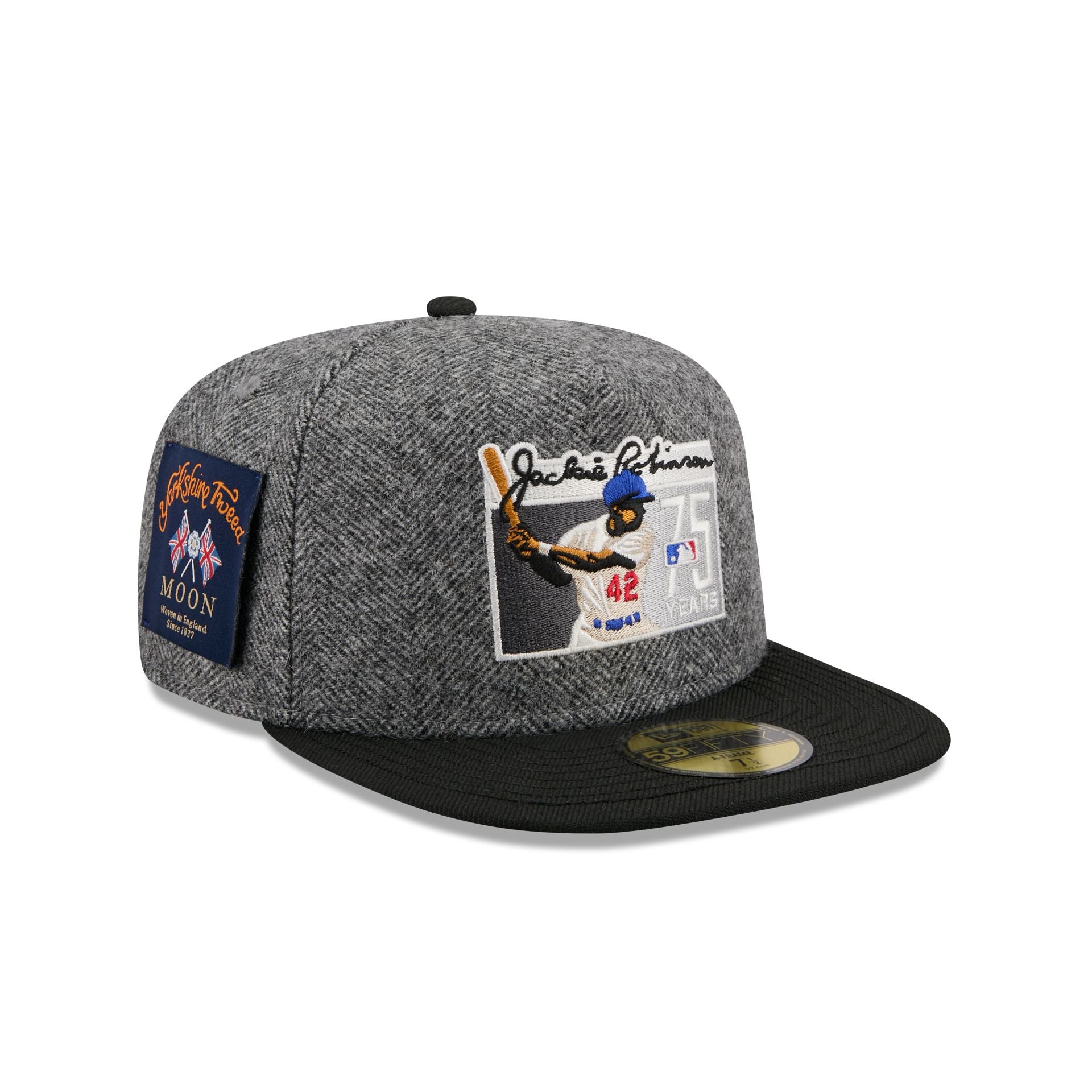 MLB Jackie Robinson Yorkshire Tweed 59FIFTY A-Frame Fitted Hat