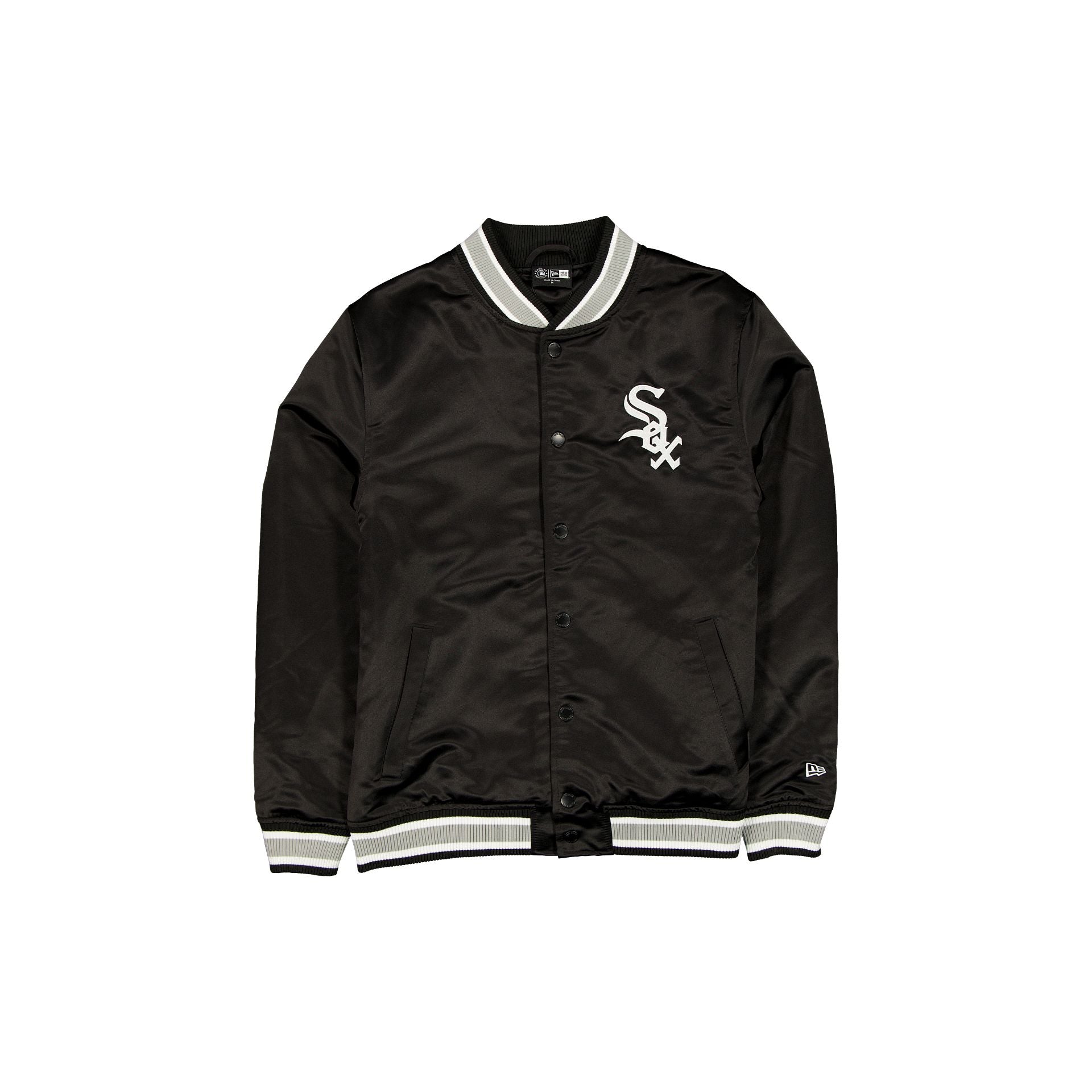 Chicago White Sox サテンジャケット Chicago White Sox Sport Classics Black Satin Jacket – New Era Cap