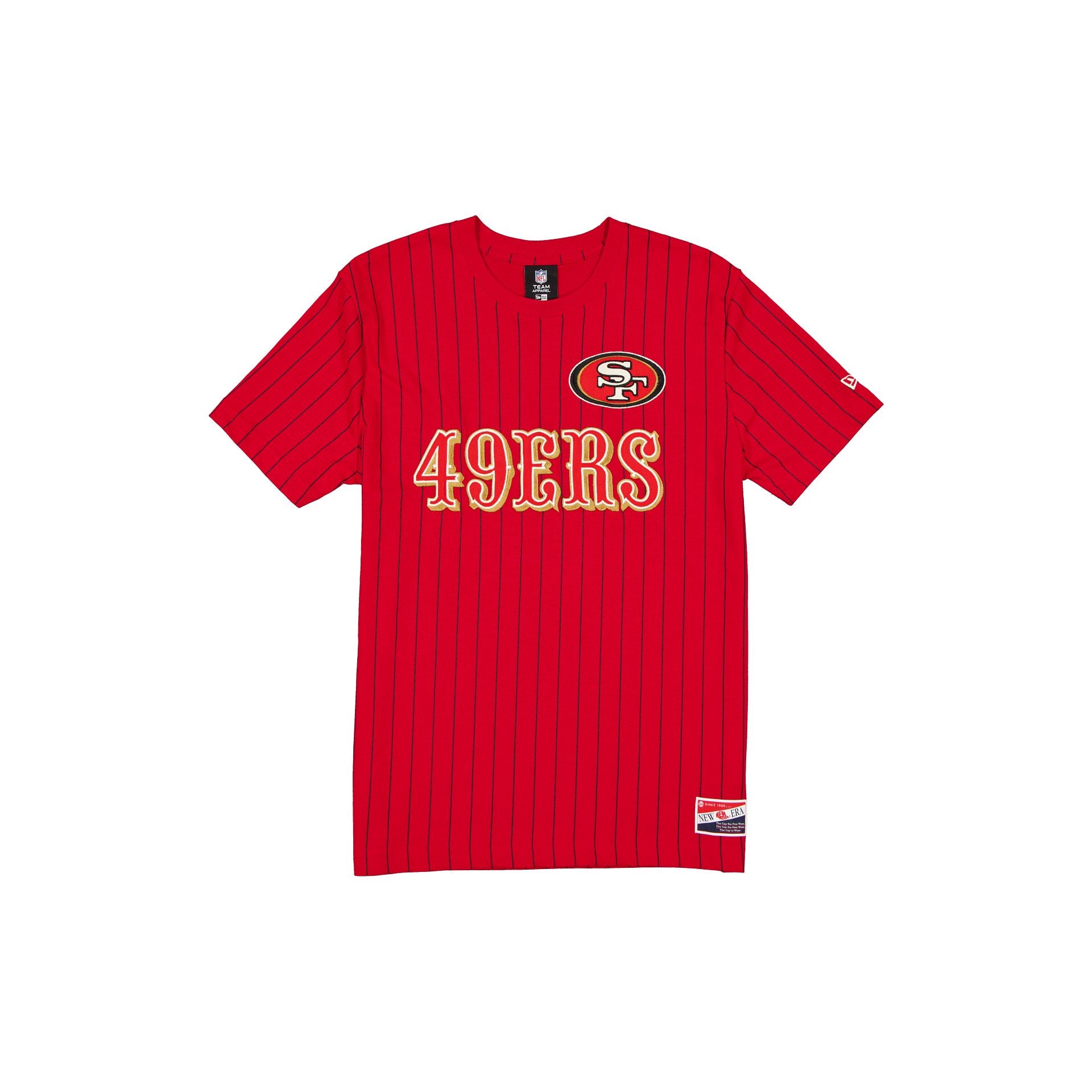 San Francisco 49ers Throwback Retro Pinstripe T-Shirt – New Era Cap