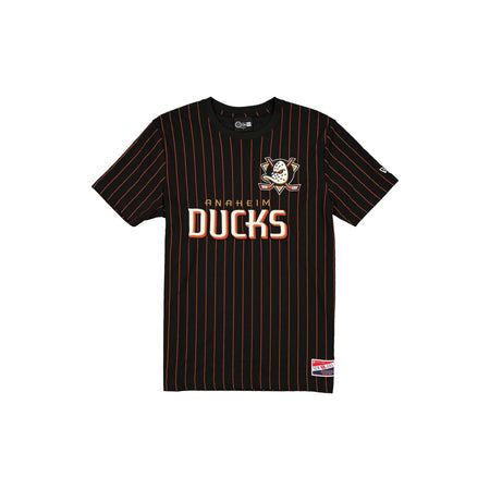 Anaheim Ducks Throwback Retro Pinstripe T-Shirt
