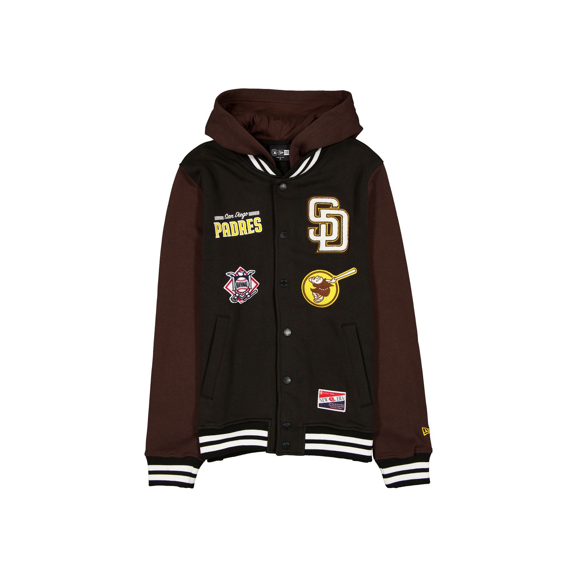 NEW ERA×SAN DIEGO PADRES♦コラボ スタジャン 茶 XXL San Diego Padres Throwback Black Jacket – New Era Cap