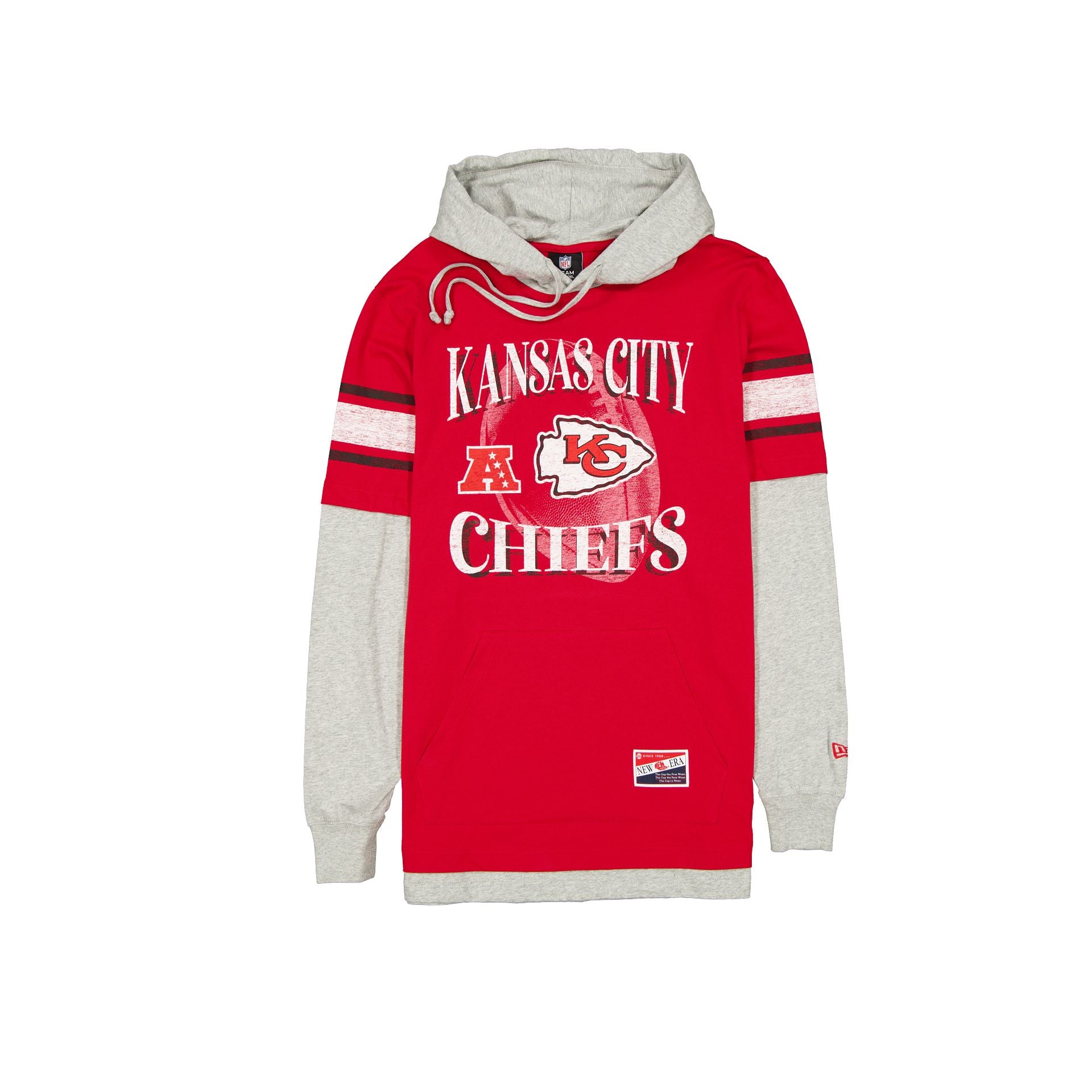 Red and White “Twofer” TRUCKER HAT Detroit Red Wings Twofer Throwback Hoodie – New Era Cap main image 3