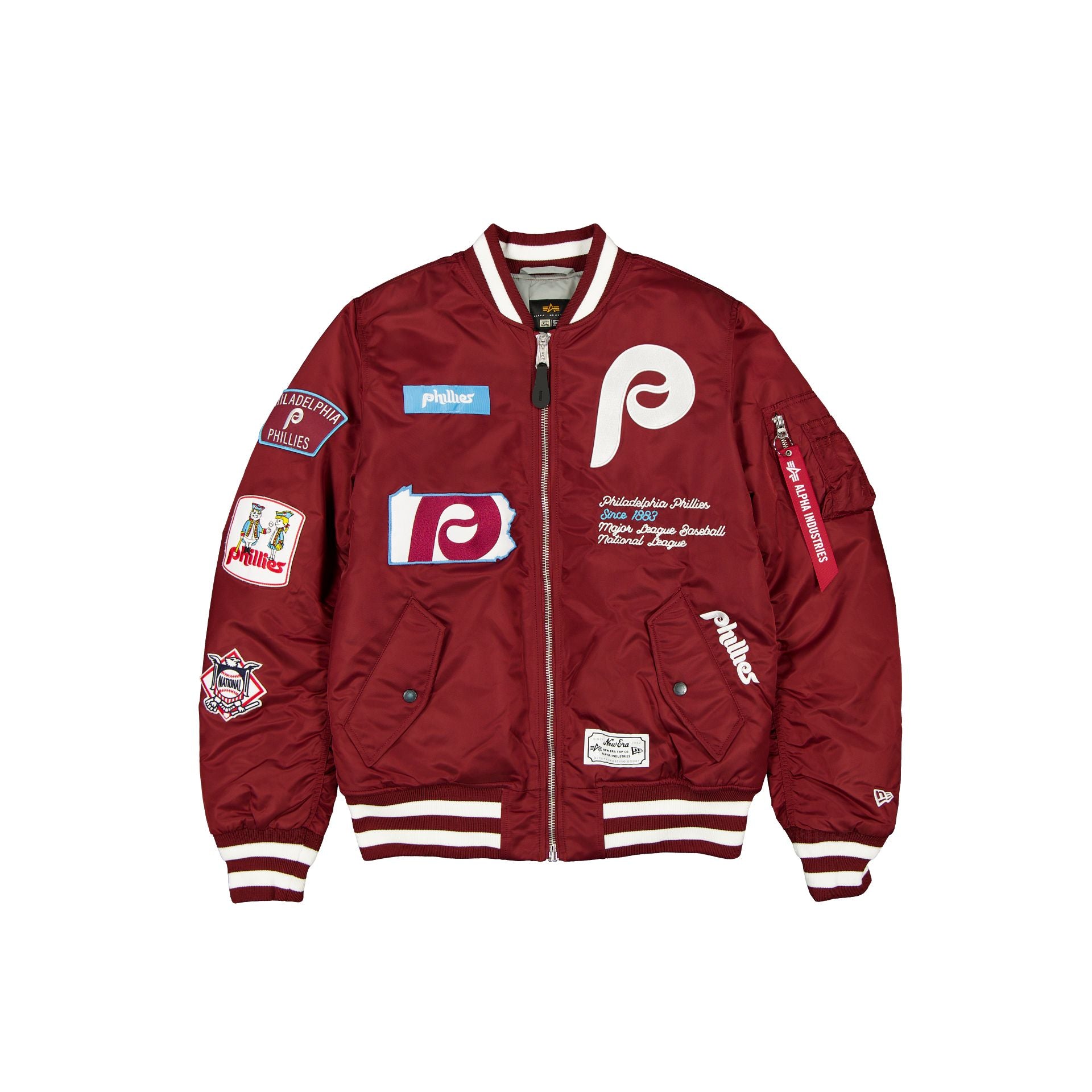 Alpha Industries x Philadelphia Phillies Cooperstown Maroon MA-1