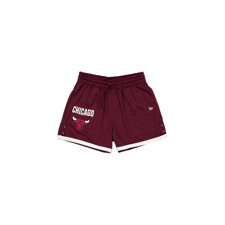 Chicago Bulls Logo Dark Red Shorts