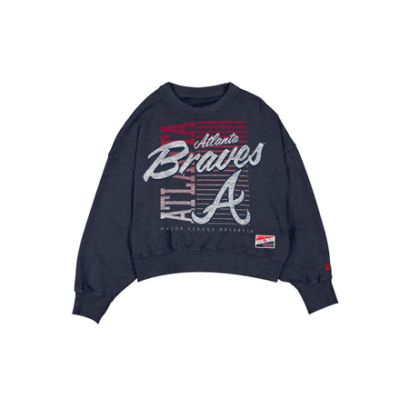 Atlanta Braves Throwback Women's Washed Crewneck