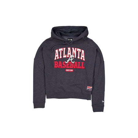 Atlanta Braves Throwback Women's Glitter Hoodie