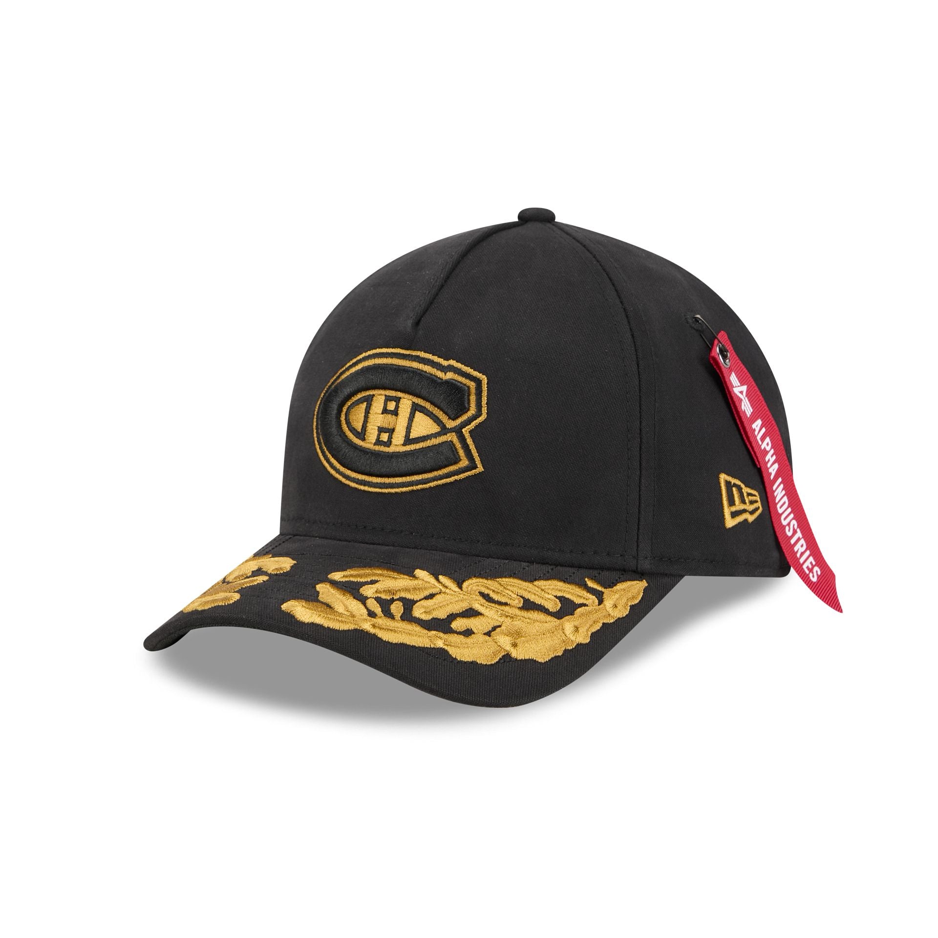 Alpha Industries x Montreal Canadiens Black 9FORTY M-Crown A-Frame