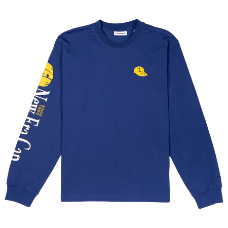 New Era Branded Lock Up '87 Dark Royal Long Sleeve T-Shirt
