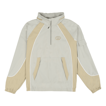 New Era Branded Retro-Tech NE2K Mirage Gray Half-Zip Track Pullover