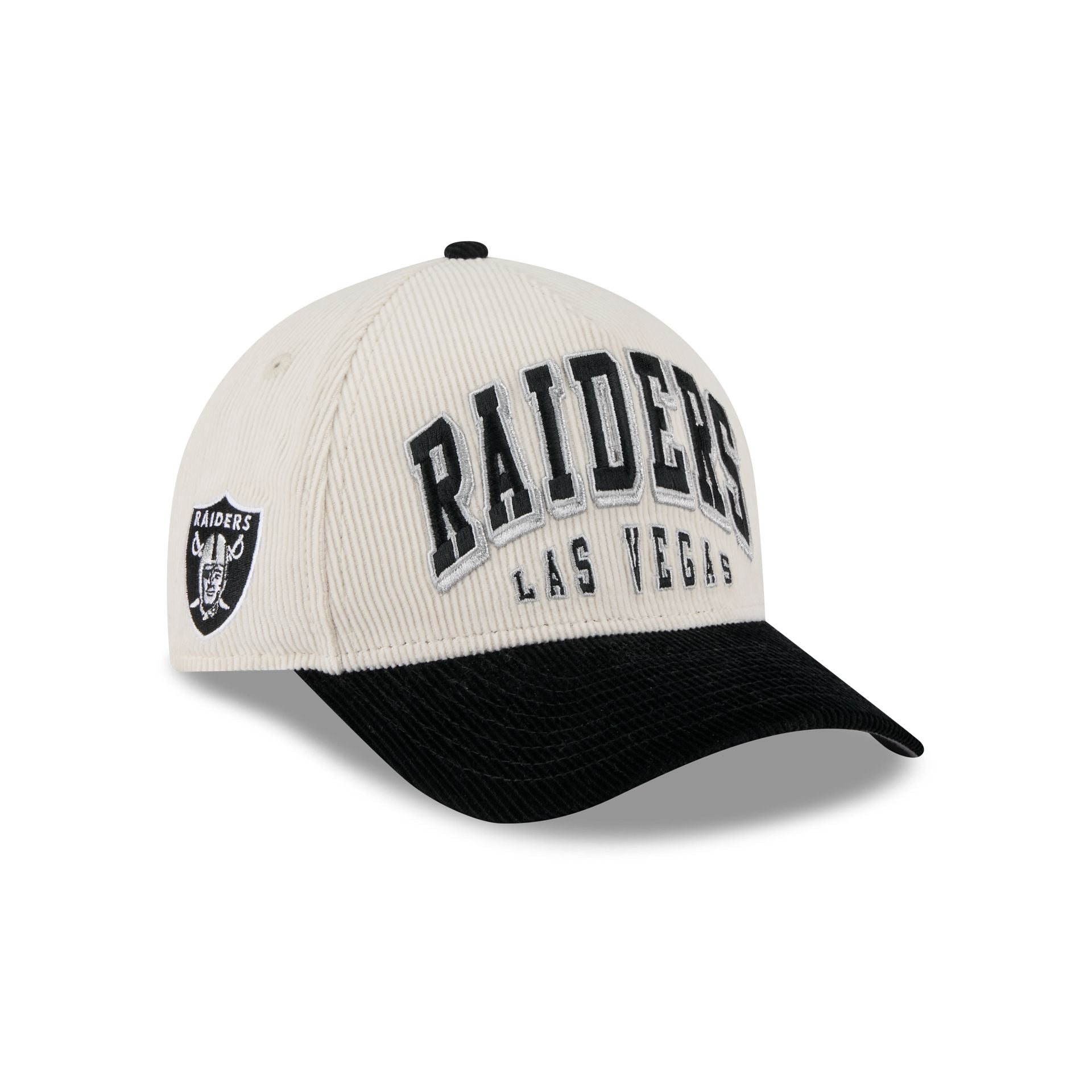Las Vegas Raiders Stacked Corduroy 9FORTY M-Crown A-Frame Snapback