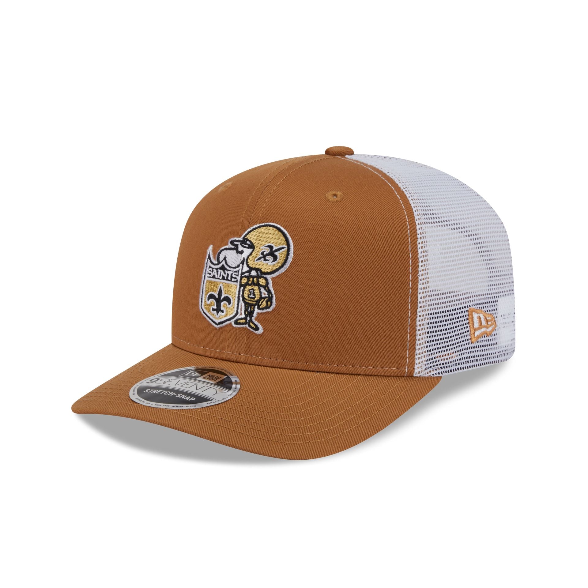 SASLAN High Quality
Premium Headwear Brown New Orleans Cap New Orleans Saints Hat - Flex NFLSLHIS Cap – Black & Gold  main image 4