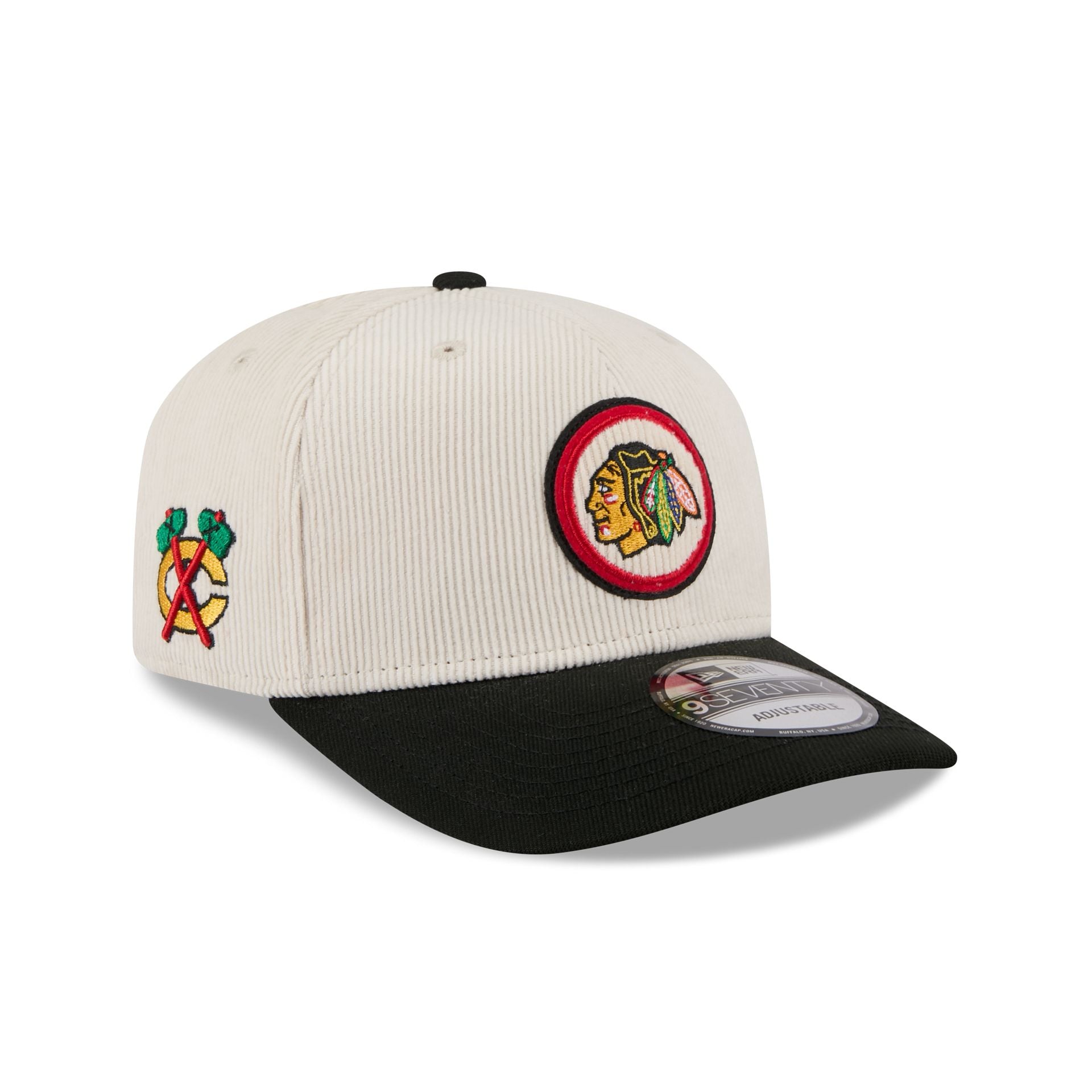 Chicago Blackhawks Loyal Corduroy 9SEVENTY Stretch-Snap Hat – New