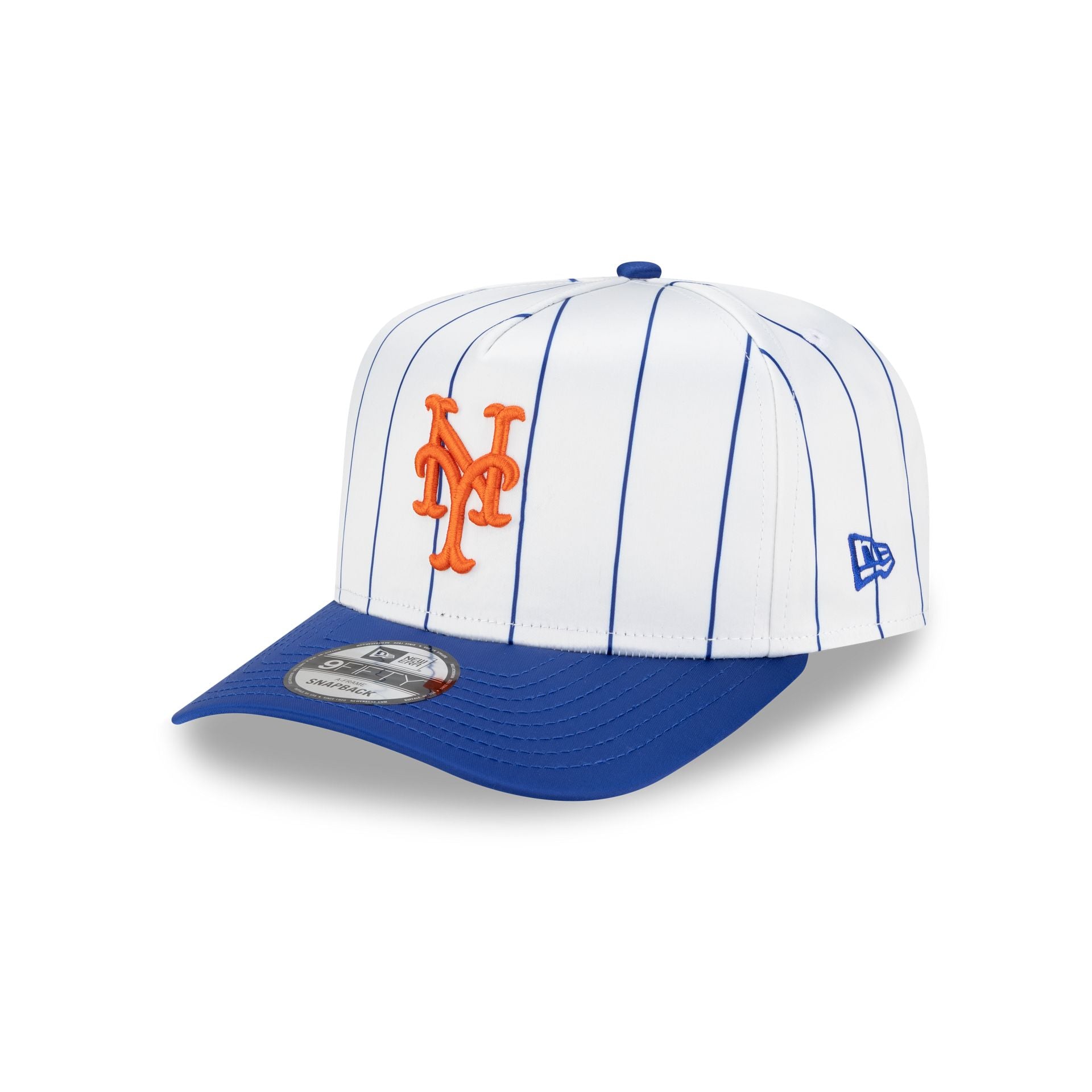 New York Mets Satin Pinstripe 9FIFTY A-Frame Snapback Hat – New