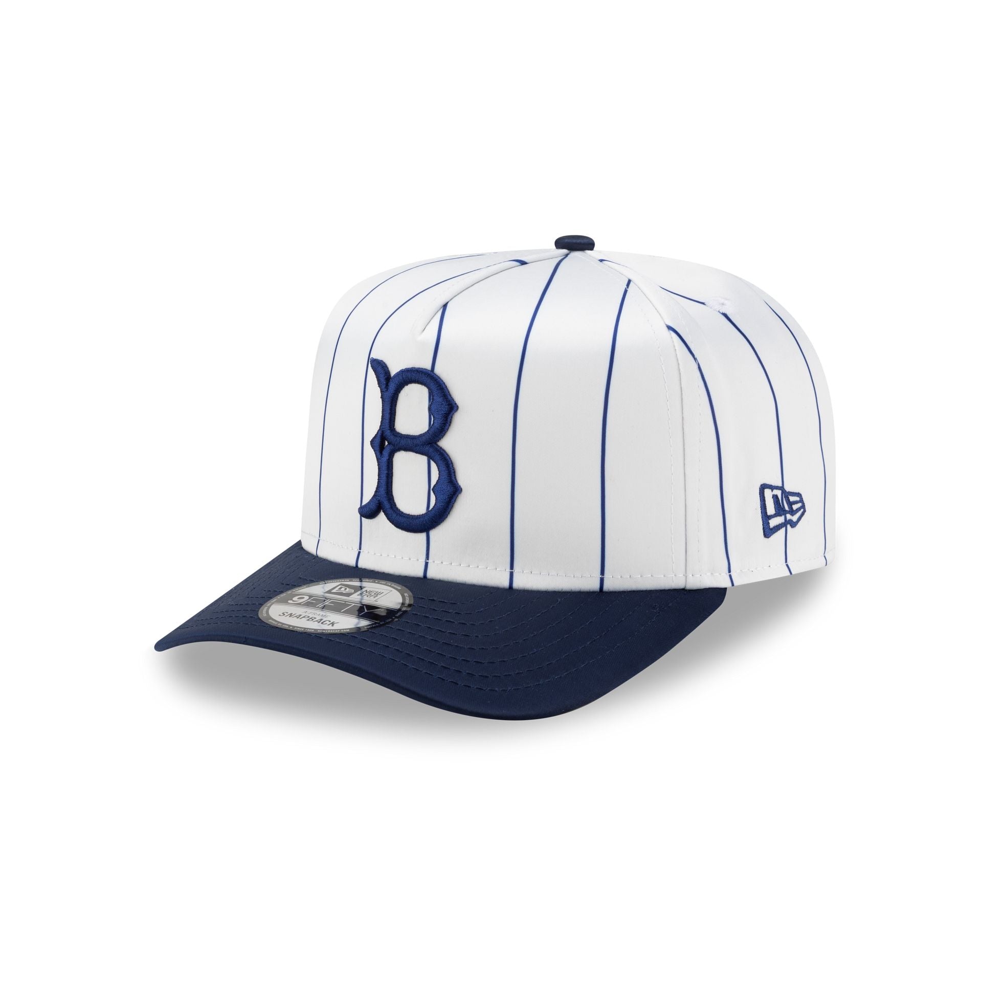 Brooklyn Dodgers Satin Pinstripe 9FIFTY A-Frame Snapback Hat – New