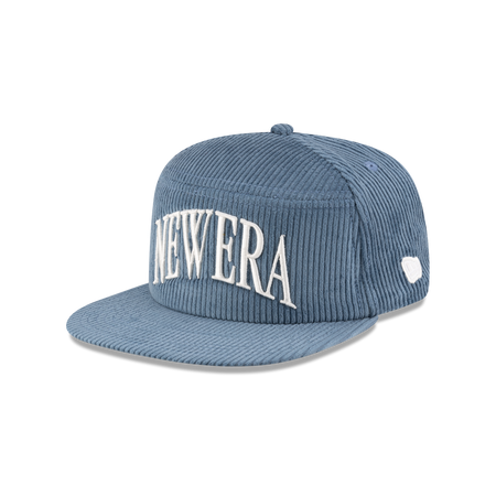 New Era Branded Paragon Corduroy Indigo 9FIFTY Split Panel Snapback Hat