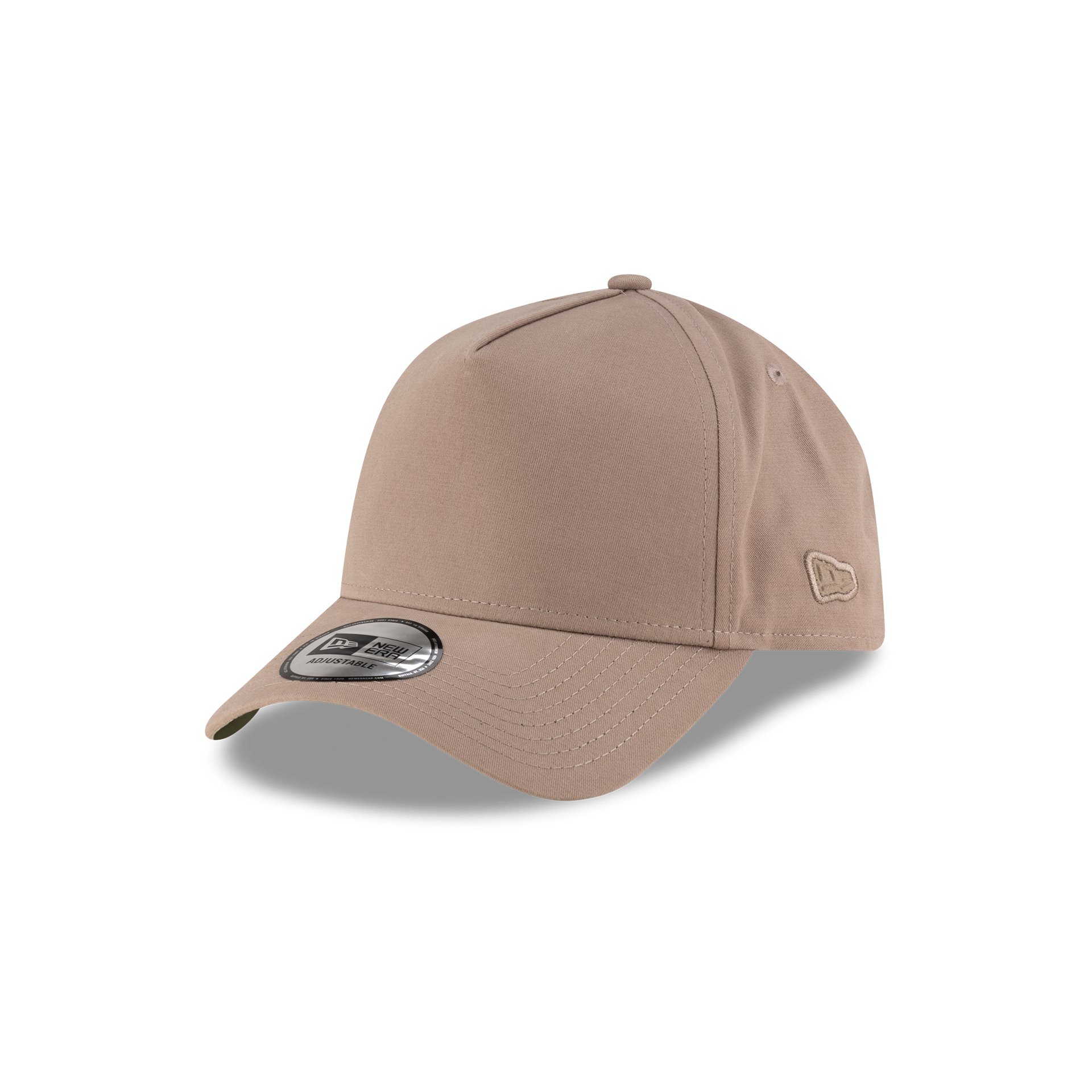 New Era Branded High Twist Taupe Gray 9FORTY A-Frame Adjustable