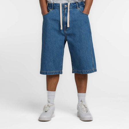 New Era Branded Warehouse Navy Jean Shorts