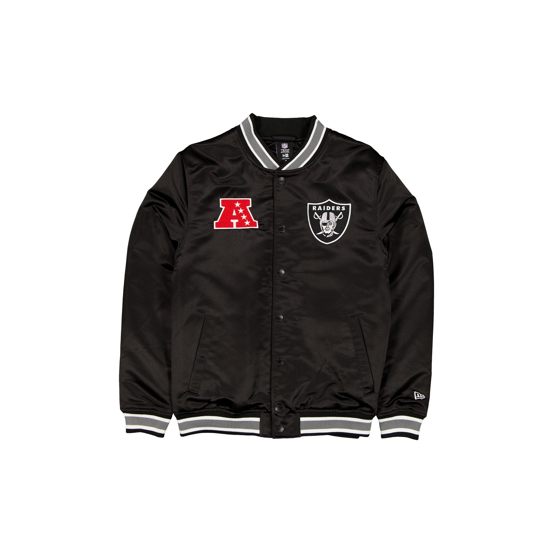 Las Vegas Raiders Sport Classics Black Satin Jacket – New Era Cap